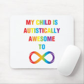Mijn kind Autistisch Geweldige oneindigheid Muismat (Met muis)