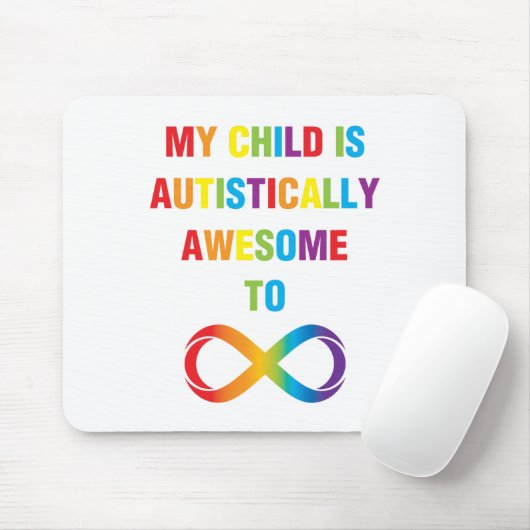 Mijn kind Autistisch Geweldige oneindigheid Muismat (Met muis)