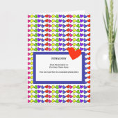 Mijn Kind foto op Kleurrijke Valentijnsdag Kaart (Voorkant)