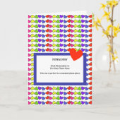 Mijn Kind foto op Kleurrijke Valentijnsdag Kaart (Gele Bloem)