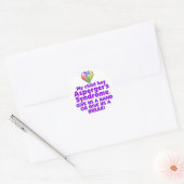 Mijn kind heeft Asperger's Ronde Sticker (Envelop)