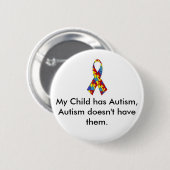 Mijn kind heeft Autism-Button Ronde Button 5,7 Cm (Voorkant /achterkant)