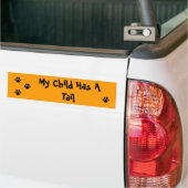 Mijn kind heeft een staart PAW Bumpersticker (Op Truck)