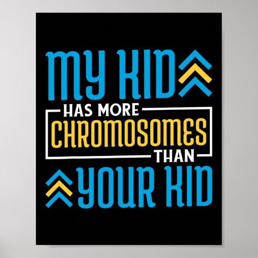 Mijn Kind heeft meer chromosomen dan uw Kind Poster (Voorkant)