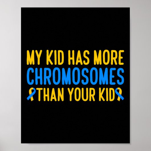 Mijn Kind heeft meer chromosomen in de syndroom Poster (Voorkant)