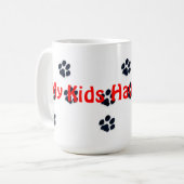 Mijn kind heeft poten koffiemok (Voorkant links)