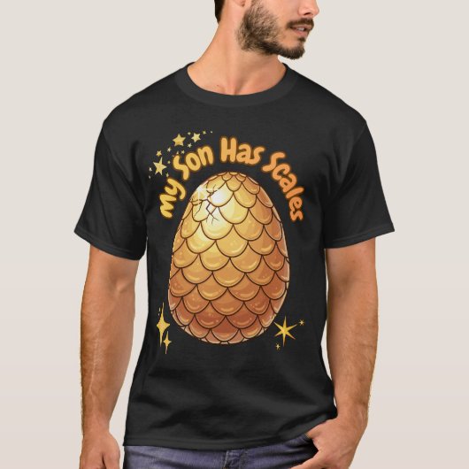 Mijn kind heeft schubben Grappig reptiel moeder sh T-shirt (Voorkant)