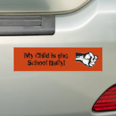 Mijn kind is de bullebak van de school! bumpersticker (Op auto)