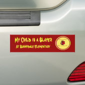 Mijn kind is een slaag, bij Sunnydale elem Bumpersticker (Op auto)