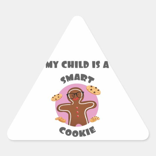 Mijn kind is een slim koekje sticker (Voorkant)