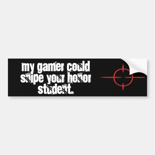 Mijn kind is gamer bumpersticker (Voorkant)