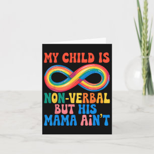 Mijn kind is misschien non-verbaal, maar zijn moed kaart