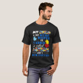 Mijn kind is niet onbeleefd hyper of vreemd het he t-shirt (Voorkant volledig)