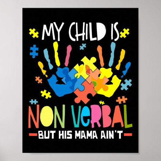 Mijn kind is non-verbaal, maar zijn moeder niet poster (Voorkant)
