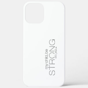 mijn kind is sterk iPhone case white