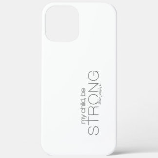 mijn kind is sterk iPhone case white