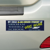 Mijn kind kreeg een ruit bumpersticker (Op auto)