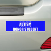 Mijn kind met autisme heeft je eervolle student ge bumpersticker (Op auto)