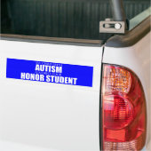 Mijn kind met autisme heeft je eervolle student ge bumpersticker (Op Truck)