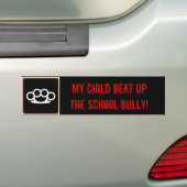 Mijn kind slaat de Schoo op... Bumpersticker (Op auto)