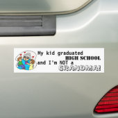 Mijn kind studeerde de middelbare school af en ik  bumpersticker (Op auto)