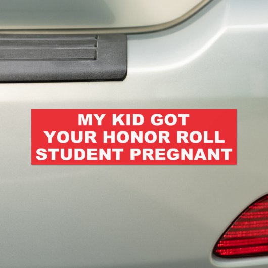 MIJN KIND VERSUS JOUW HONOR ROLL KIND BUMPERSTICKER (Op auto)
