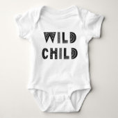 Mijn kind "Wild Child" Eén stuk Uniek Romper (Voorkant)