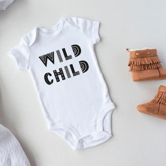 Mijn kind "Wild Child" Eendelig uniek Romper