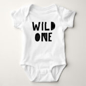 Mijn kind "Wild One" Unieke grappige one-piece Romper (Voorkant)