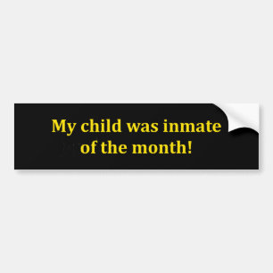 Mijn kind zat in de maand bumpersticker