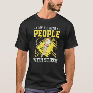 Mijn Kind zit vol mensen met teken Lacrosse Player T-shirt