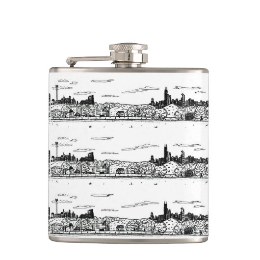Mijn Kinda Town Flask Heupfles (Voorkant)