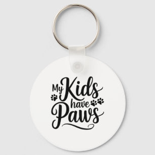 Mijn Kinder Pootjes hebben Grappige Hondenliefhebb Sleutelhanger