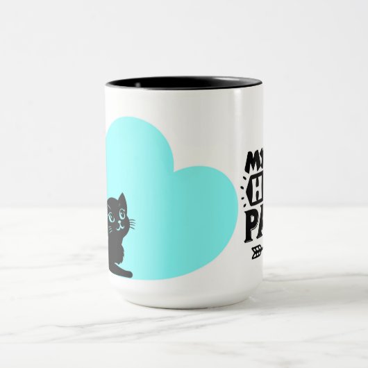 Mijn kinder poten hebben mok (Midden)