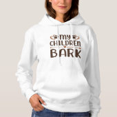 Mijn kinderen blaffen hoodie (Voorkant)