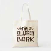 Mijn kinderen blaffen tote bag (Voorkant)