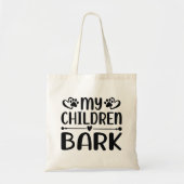 Mijn kinderen blaffen tote bag (Voorkant)