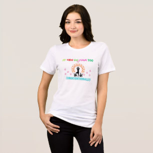 Mijn kinderen doen ook yoga (onbedoeld) Tri-Blend shirt