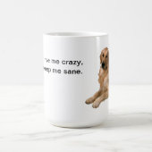 Mijn Kinderen drijven me gek, mijn hond houdt me g Koffiemok (Center)