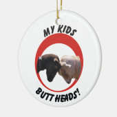 MIJN KINDEREN (GOAT), MAAR KOPEN CHRISTMAS ORNAMEN KERAMISCH ORNAMENT (Links)