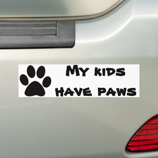 Mijn kinderen hebben Bumpersticker (Op auto)