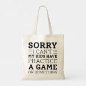 Mijn Kinderen hebben de praktijk Tote Bag (Achterkant)