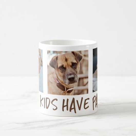 Mijn Kinderen hebben een Mok met foto's met foto's (Center)