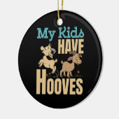 Mijn Kinderen hebben hoeven geitenmoeder papa oude Keramisch Ornament (Links)
