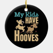 Mijn Kinderen hebben hoeven geitenmoeder papa oude Keramisch Ornament (Achterkant)