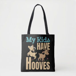 Mijn Kinderen hebben hoeven geitenmoeder papa oude Tote Bag