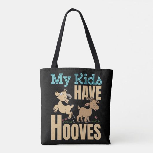Mijn Kinderen hebben hoeven geitenmoeder papa oude Tote Bag (Achterkant)