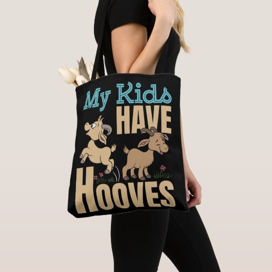 Mijn Kinderen hebben hoeven geitenmoeder papa oude Tote Bag (Dichtbij)