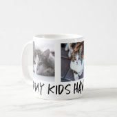 Mijn kinderen hebben poten 3 foto koffiemok (Voorkant links)