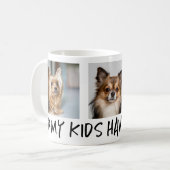 Mijn kinderen hebben poten 3 foto koffiemok (Voorkant links)